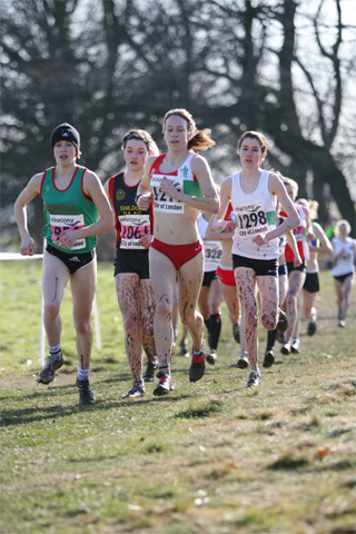 national XC 2009 junior women lead group
